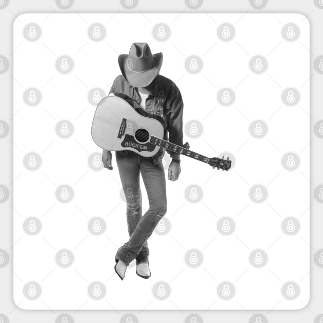 Dwight Yoakam // Retro Design Magnet by Finainung